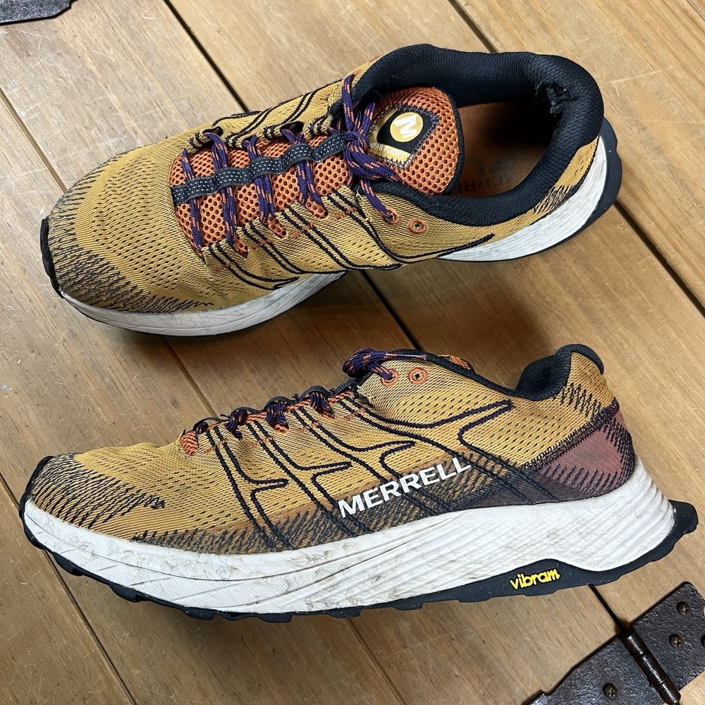 Merrell Moab Shoes Men's 10.5 Flight Trail Running Hiking J067041 Vibram Soles